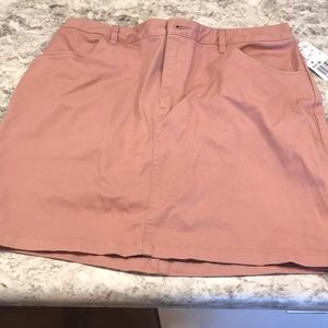 Mauve jean skirt
